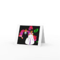 "Pink Lavender Rose II" Wedding Note Card