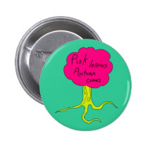 Pink leaves, Autumn comes buttons