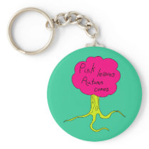 Pink leaves, Autumn comes keychains