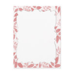 Pink Leaves Postcard