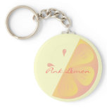 Pink Lemon Slice keychains