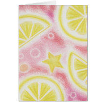 Pink Lemonade 'lemons' 'Thank You' card