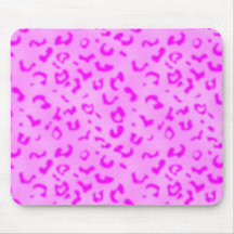 Pink leopard mouse mats