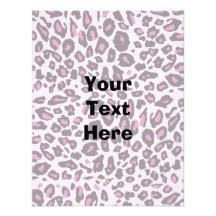Pink leopard print custom invite