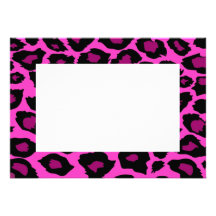 Pink Leopard Print Invitation