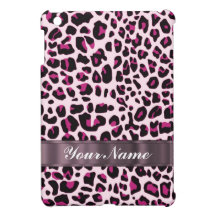 Pink leopard print iPad mini case
