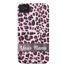 Pink leopard print iPhone 4 covers