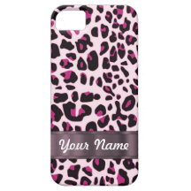 Pink leopard print iPhone 5 cover