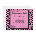 Pink Leopard Print Party Invitation