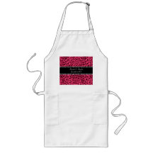Pink leopard print wedding favors aprons