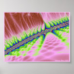 Pink Light Fountain Poster