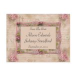 Pink Lilacs Save The Date postcards