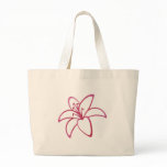 Pink Lily Canvas Bags
