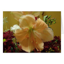 Pink Lily Bouquet Greeting Card