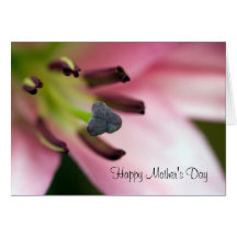 Pink Lily Mother's Day Card