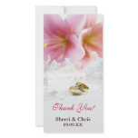 Pink Lily Thank you photo cards