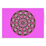 Pink Lily & White Mums Kaleidoscope #1 Cards