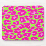 Pink & Lime Leopard mousepads