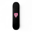Pink Lion Face 2. Cartoon Vector Art. Custom skateboards