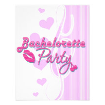 pink lips cherries bachelorette party bridal announcements