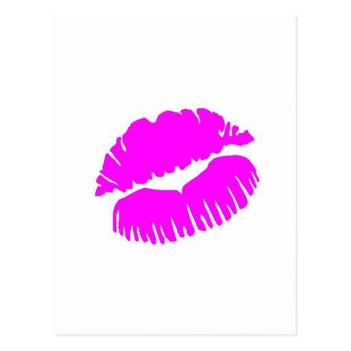 Pink Lips Post Card
