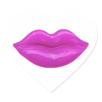Pink Lips Stickers