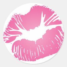 Pink LIps Stickers