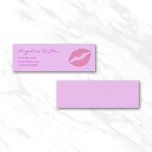 Pink Lipstick Skinny Business Card business cards