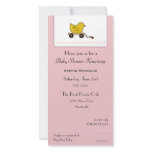 Pink Little Ducky Baby Shower Invitation photo cards