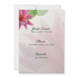 Pink Lotus Invitation 5 x 7