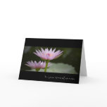 Pink Lotus • Sympathy Card
