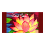 Pink Lotus Water Lily Flower Thank You - Multi Photo Cards