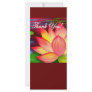 Pink Lotus Water Lily Flower Thank You - Multi