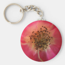 Pink Lovely Rose Keychain
