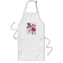 Pink Magnolia Flowers Aprons