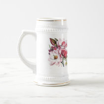 Pink Magnolia Flowers Coffee Mug
