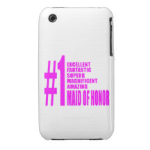Pink Maids of Honour : Number One Maid of Honour Case-Mate iPhone 3 Cases