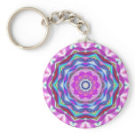 Pink Mandala Key Chain