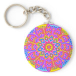 Pink Mandala Keychain