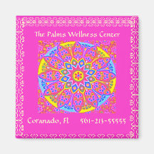 Pink Mandala Magnet 2