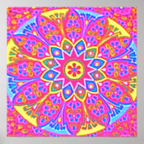 Pink Mandala Poster 1