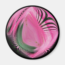 Pink Mantis Abstract sphere ~ magnet