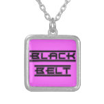 Pink Martial Arts Black Belt Necklace