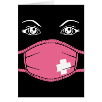 Pink Medical Mask Graphic