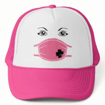 Pink Medical Mask Graphic