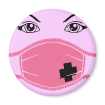Pink Medical Mask Graphic