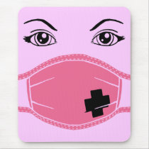 Pink Medical Mask Graphic