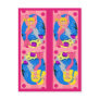 Pink Mermaid and Merfaery Bookmarks Postcards