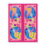 Pink Mermaid and Merfaery Bookmarks postcards