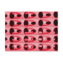 pink metal postcard